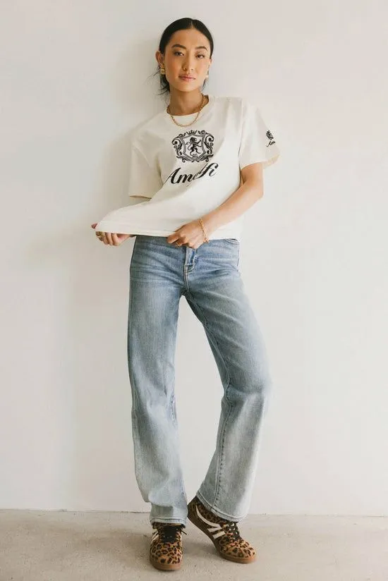 Bohme Amalfi Graphic Tee Ivory Women Loungewear