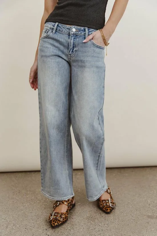 Bohme Andrea Straight Leg Jeans Light Wash Women All Bottoms