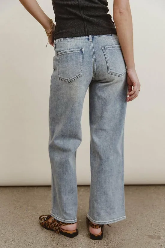 Bohme Andrea Straight Leg Jeans Light Wash Women All Bottoms