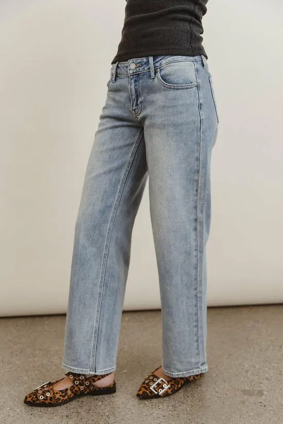 Bohme Andrea Straight Leg Jeans Light Wash Women All Bottoms
