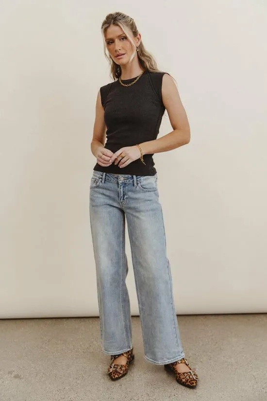 Bohme Andrea Straight Leg Jeans Light Wash Women All Bottoms