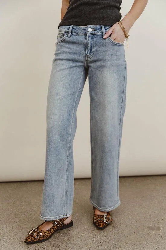 Bohme Andrea Straight Leg Jeans Light Wash Women All Bottoms