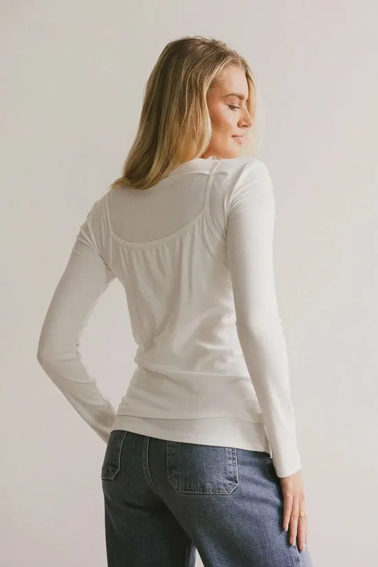 Bohme Annalise Knit Top In Ivory Ivory Women Tops