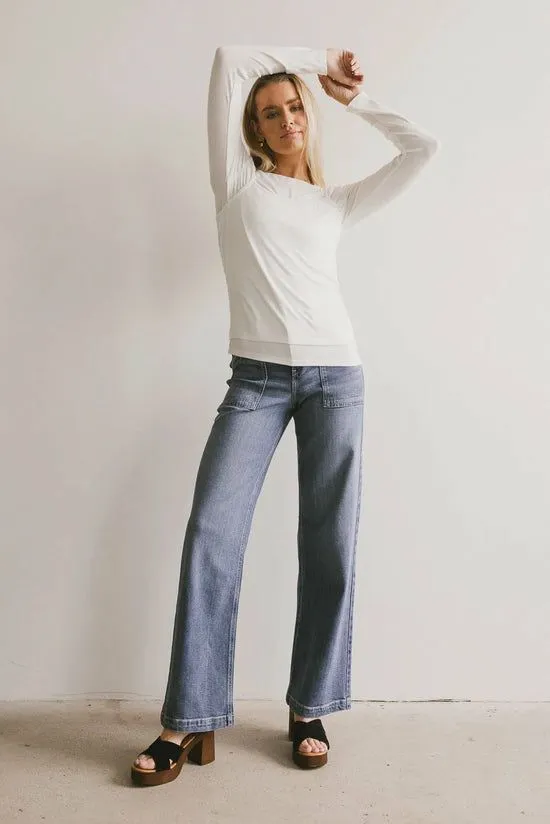 Bohme Annalise Knit Top In Ivory Ivory Women Tops
