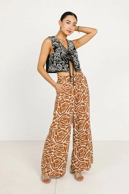 Bohme Annika Printed Pants Brown Women All Bottoms
