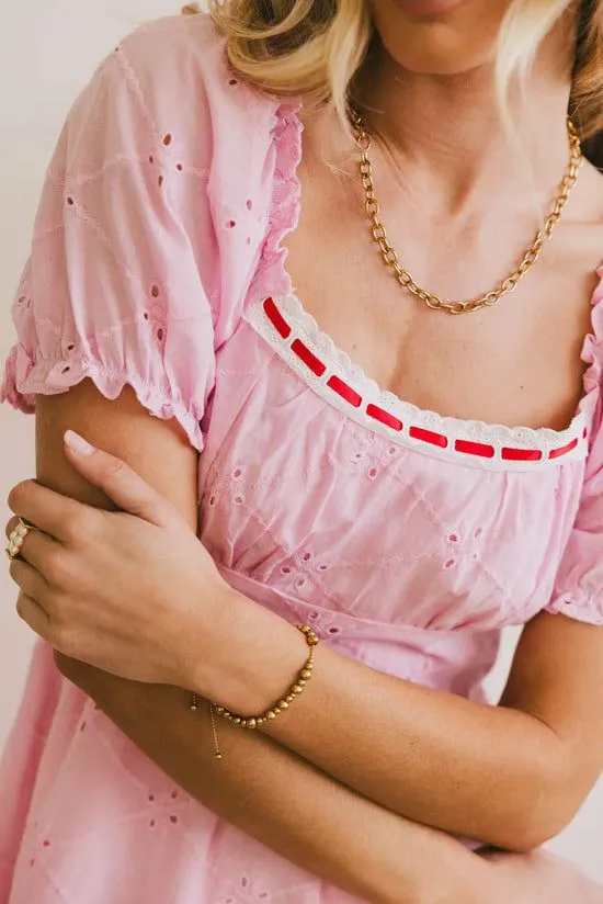 Bohme Bailey Mini Dress Pink Women Dresses