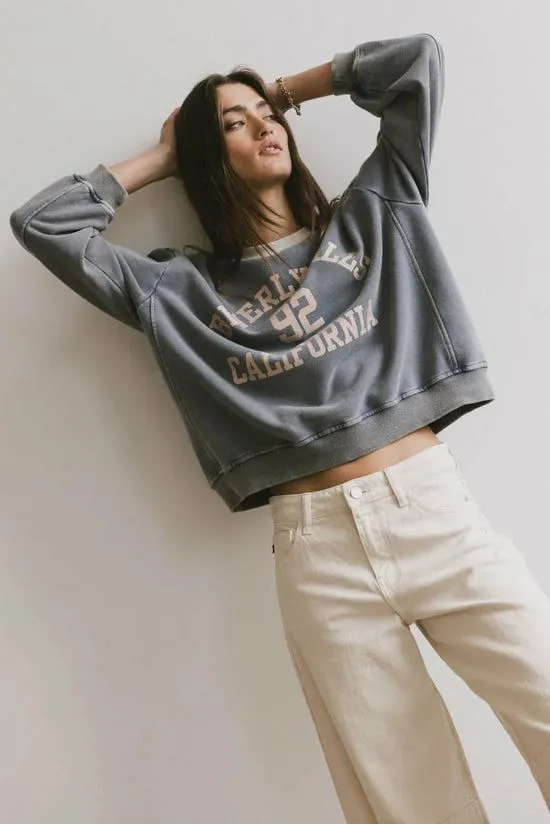 Bohme Beverly Hills Crew Neck Navy Women Sweaters