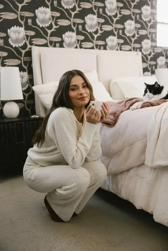Bohme Breck Knit Sweater In Cream Cream Women Loungewear