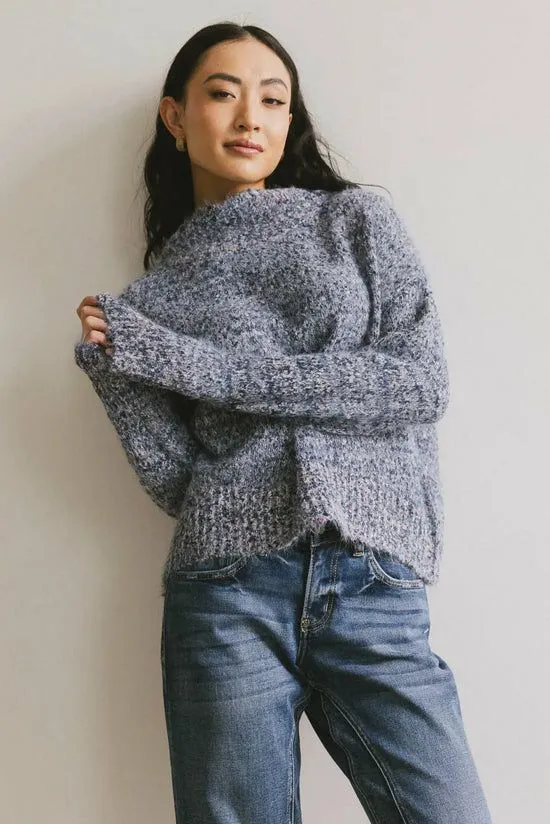 Bohme Carla Fuzzy Knit Sweater In Blue Blue Women Sweaters