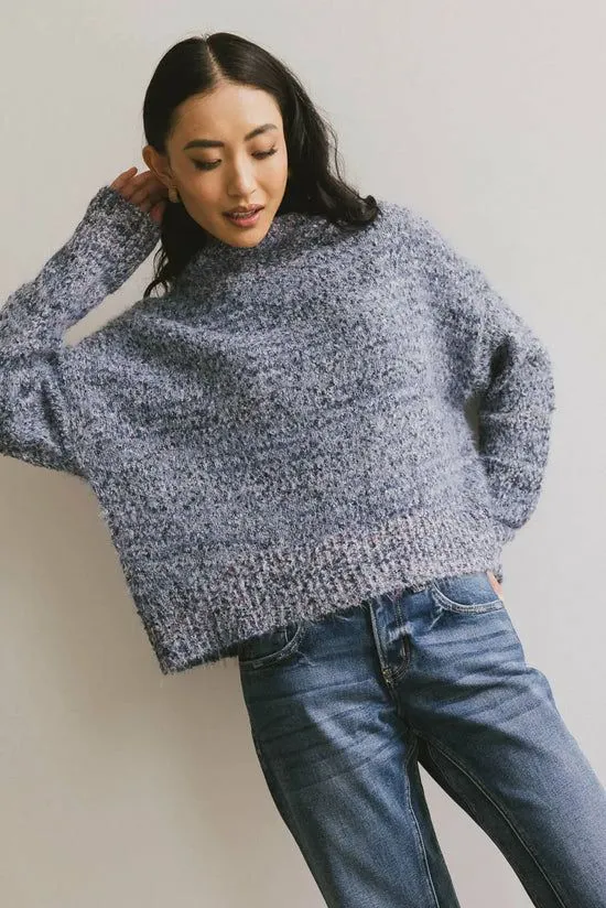 Bohme Carla Fuzzy Knit Sweater In Blue Blue Women Sweaters