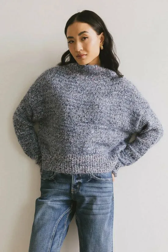 Bohme Carla Fuzzy Knit Sweater In Blue Blue Women Sweaters