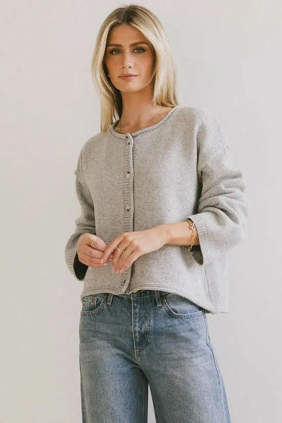 Bohme Carlie Knit Cardigan In Grey Grey Women Cardigans