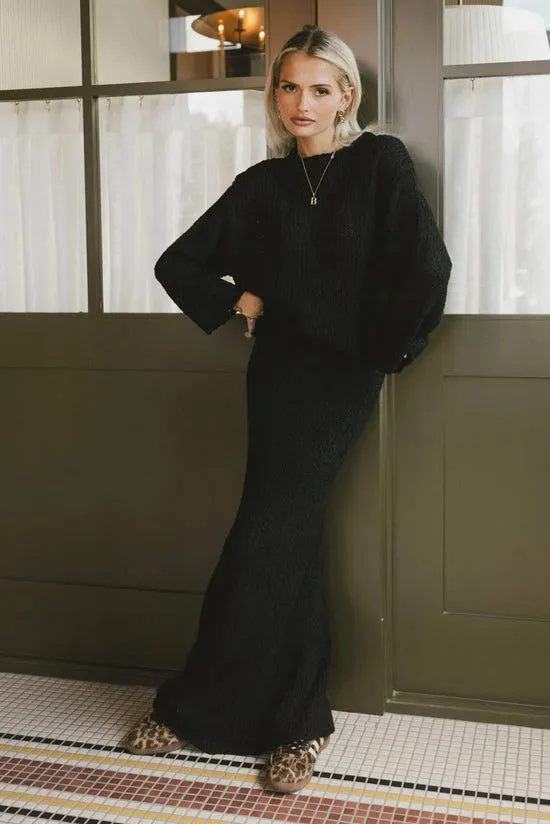 Bohme Charlotte Knit Skirt In Black Black Women Skirts