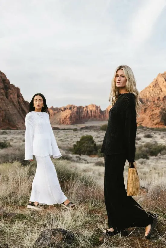 Bohme Charlotte Knit Skirt In Black Black Women Skirts