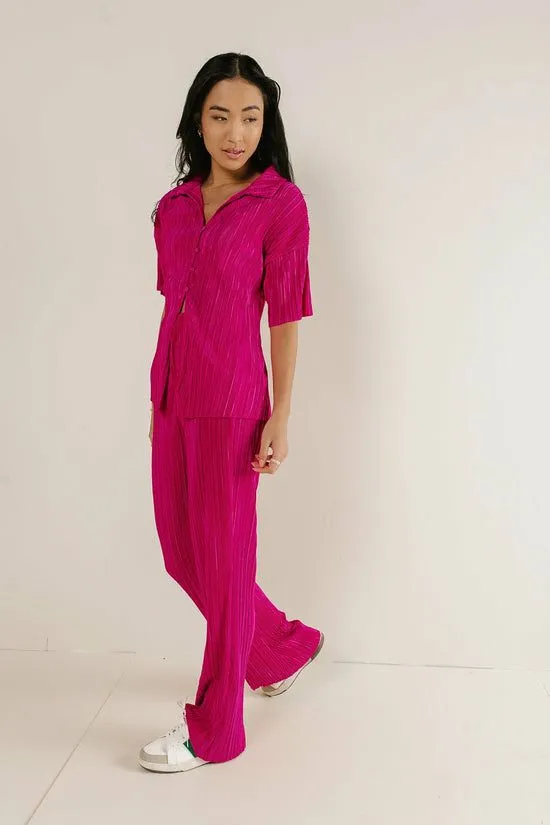 Bohme Clara Ribbed Pants In Pink Pink Women All Bottoms