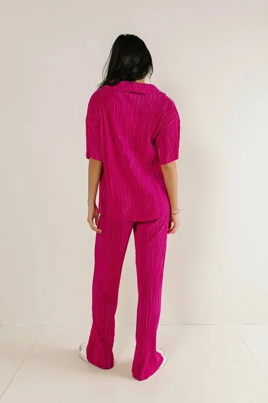 Bohme Clara Ribbed Pants In Pink Pink Women All Bottoms