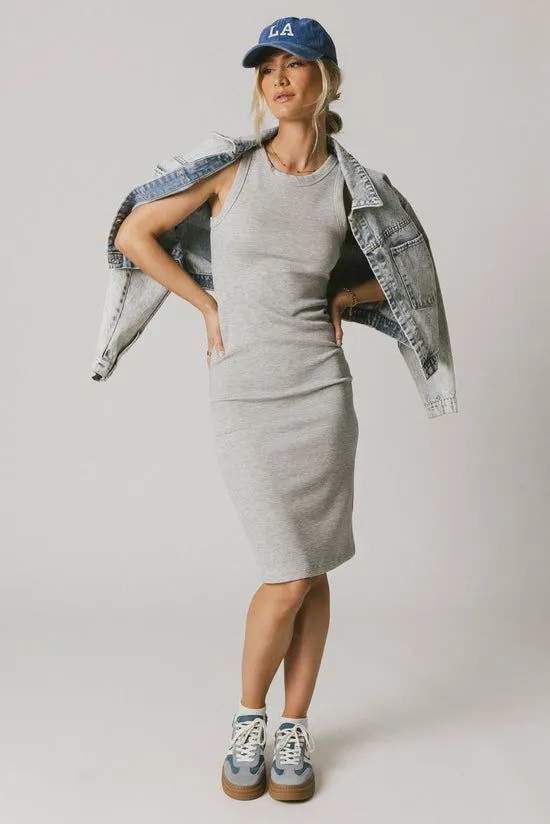 Bohme Daphne Midi Dress In Heather Grey Heather Grey Women Loungewear