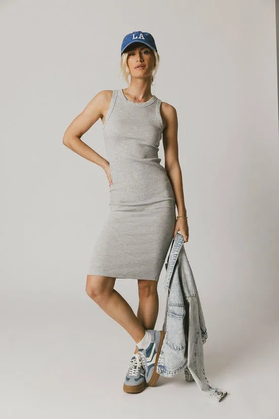 Bohme Daphne Midi Dress In Heather Grey Heather Grey Women Loungewear