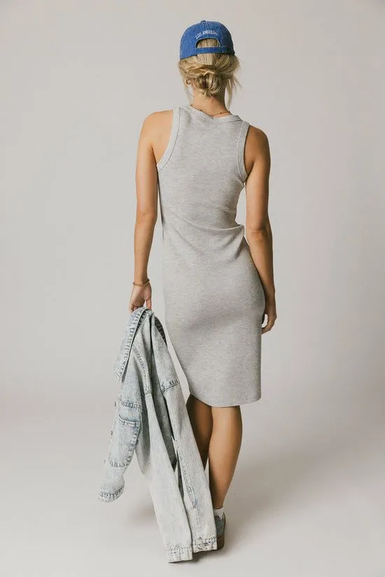 Bohme Daphne Midi Dress In Heather Grey Heather Grey Women Loungewear