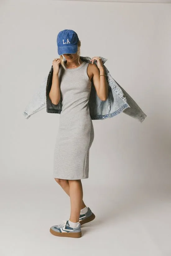 Bohme Daphne Midi Dress In Heather Grey Heather Grey Women Loungewear