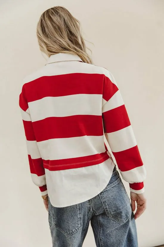 Bohme Decklyn Layered Top Red Women Blouses