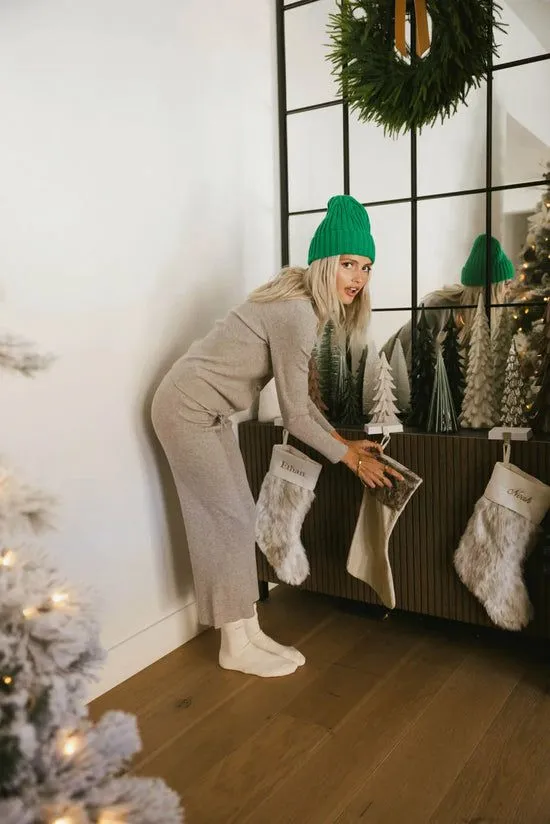 Bohme Evelise Ribbed Cardigan In Grey Grey Women Loungewear