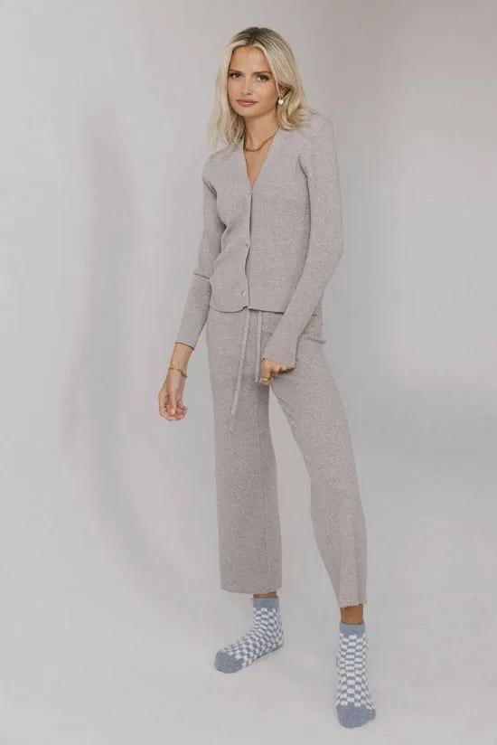 Bohme Evelise Ribbed Pants In Grey Grey Women Loungewear