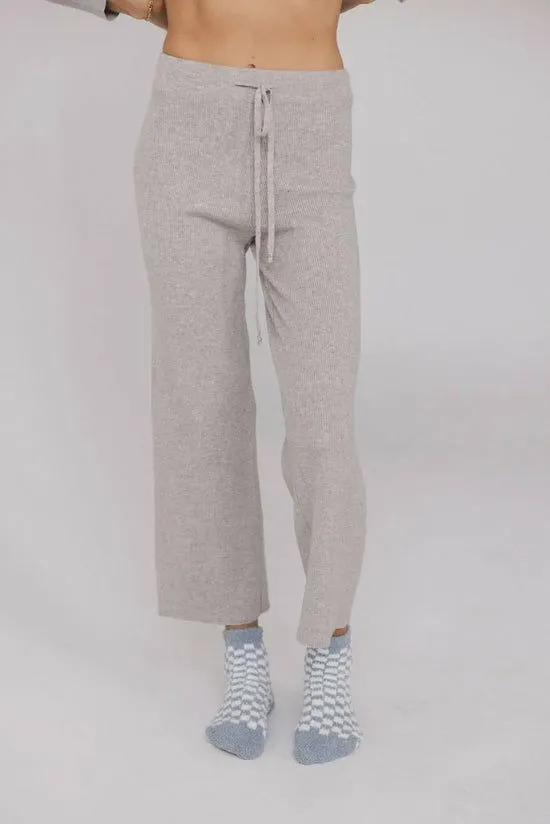 Bohme Evelise Ribbed Pants In Grey Grey Women Loungewear