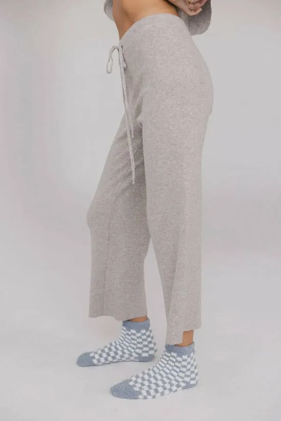 Bohme Evelise Ribbed Pants In Grey Grey Women Loungewear