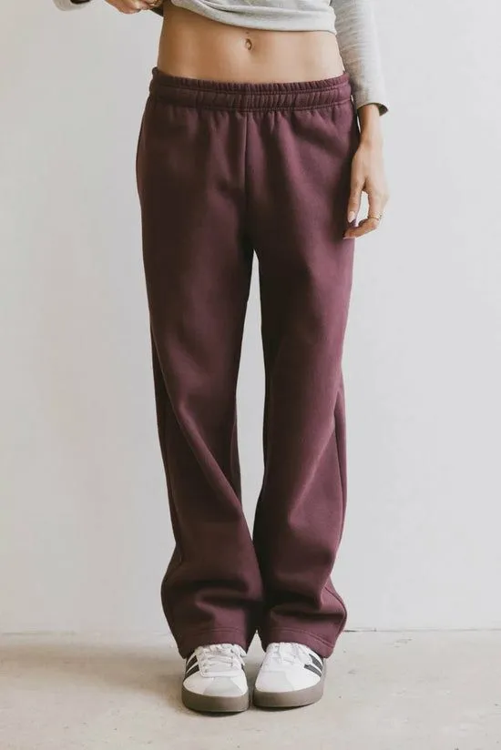 Bohme Ezra Sweatpants In Burgundy Burgundy Women Loungewear