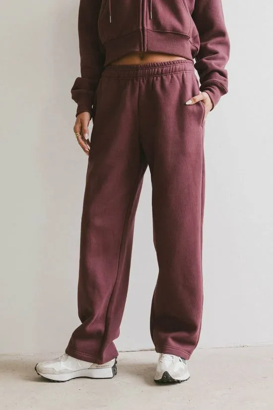 Bohme Ezra Sweatpants In Burgundy Burgundy Women Loungewear