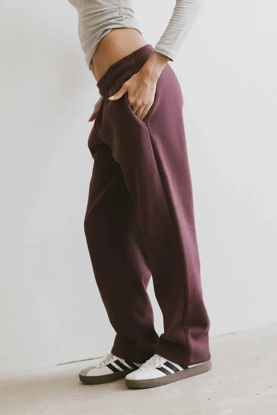 Bohme Ezra Sweatpants In Burgundy Burgundy Women Loungewear