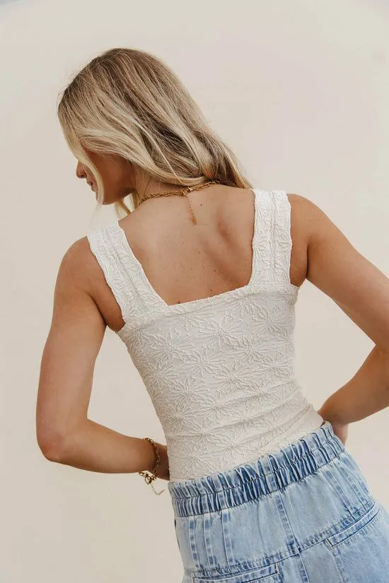 Bohme Heartbreaker Cami In Cream Cream Women Tees and Tanks