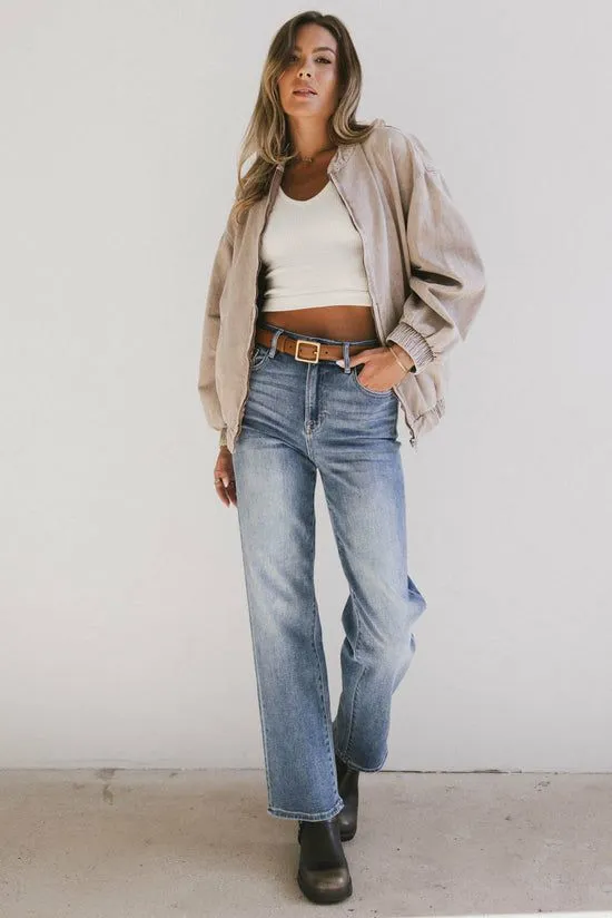 Bohme Iridessa Bomber Jacket Tan Women Jackets