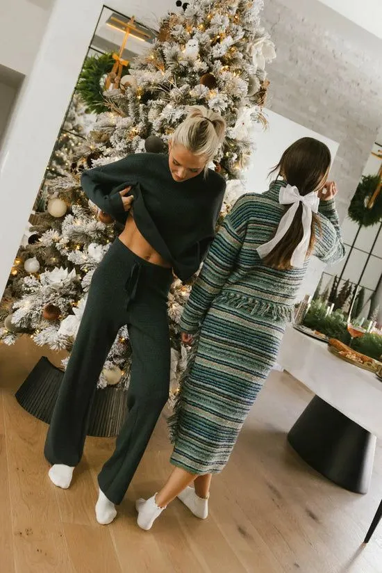 Bohme Jesse Waffle Knit Pants In Navy Navy Women Loungewear