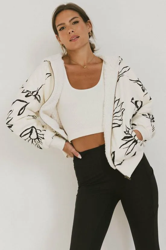 Bohme Katerina Floral Jacket Ivory Women Jackets