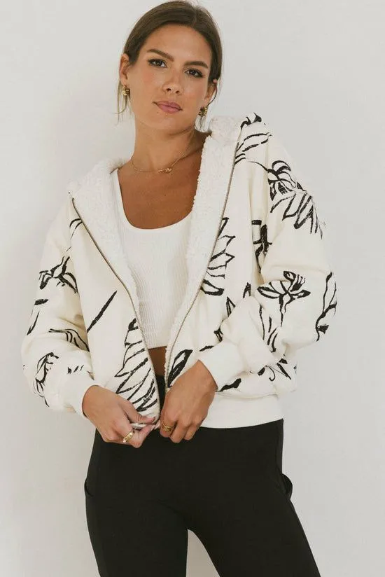 Bohme Katerina Floral Jacket Ivory Women Jackets