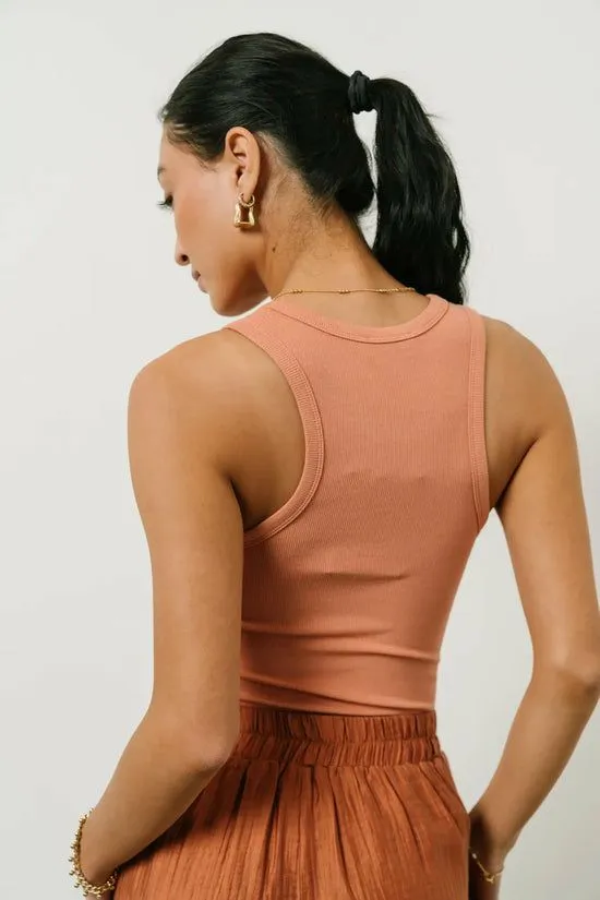 Bohme Kendall Tank In Salmon Salmon Women Tees and Tanks