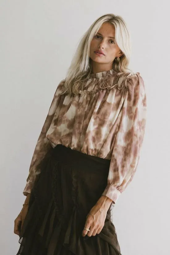 Bohme Kennedy Pleated Blouse Mauve Women Blouses