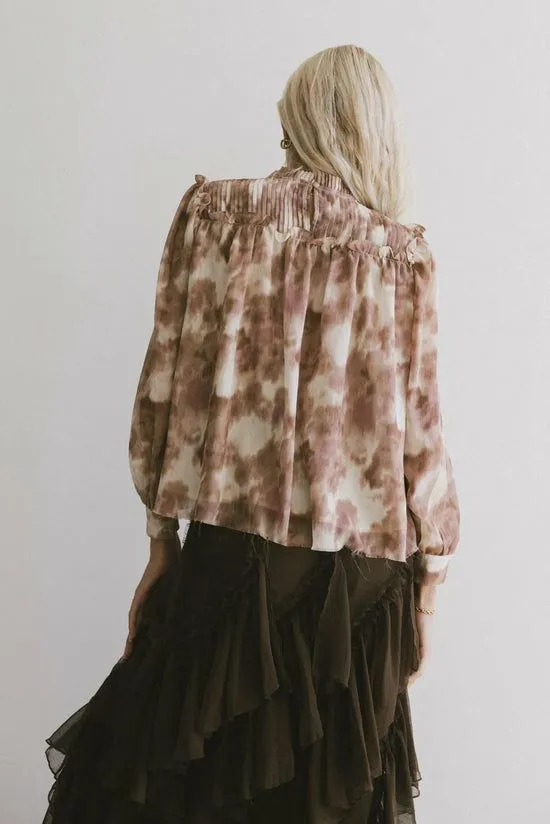 Bohme Kennedy Pleated Blouse Mauve Women Blouses