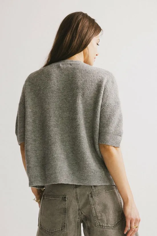 Bohme Leah Knit Cardigan In Heather Grey Heather Grey Women Cardigans