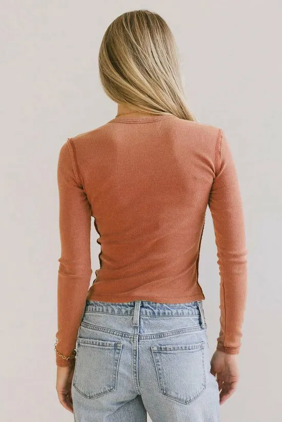 Bohme Lexie Ribbed Top In Red Red Women Tops