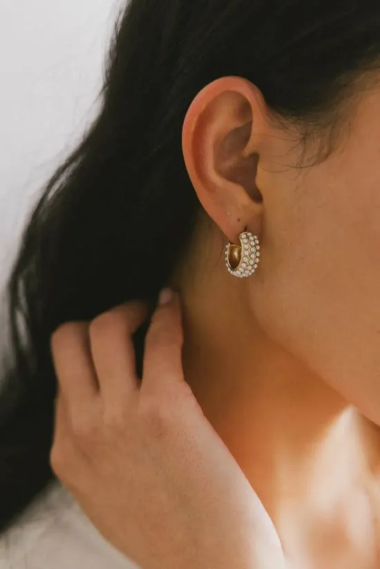 Bohme Lilly Pearl Earrings Gold Women Jewelry