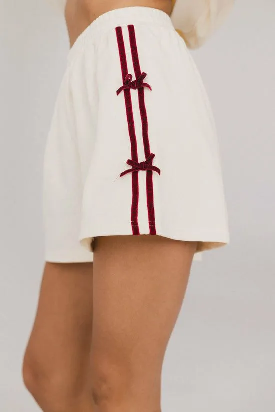 Bohme Marlene Bow Shorts Cream Women Shorts