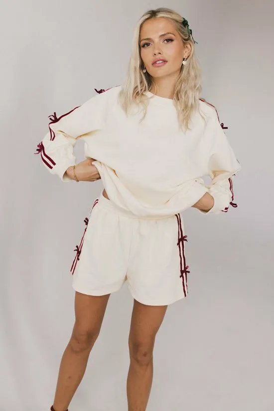 Bohme Marlene Bow Shorts Cream Women Shorts