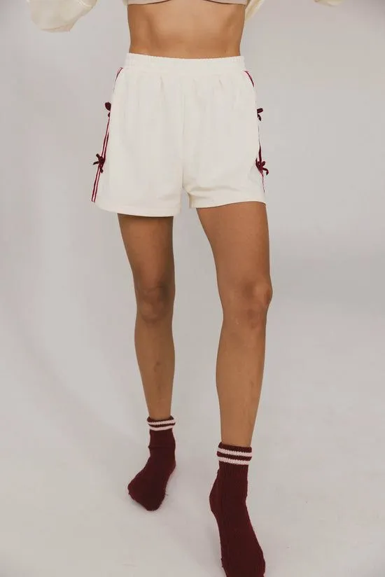 Bohme Marlene Bow Shorts Cream Women Shorts