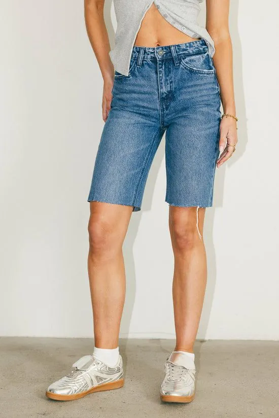 Bohme Marlene Denim Shorts In Medium Wash Medium Wash Women Bermudas