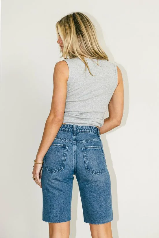 Bohme Marlene Denim Shorts In Medium Wash Medium Wash Women Bermudas