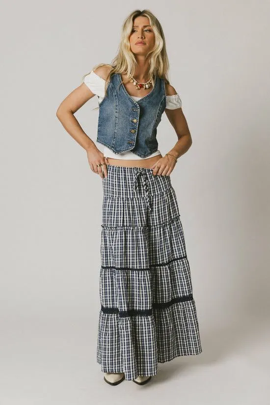 Bohme Maryanne Denim Vest Medium Wash Women Vests