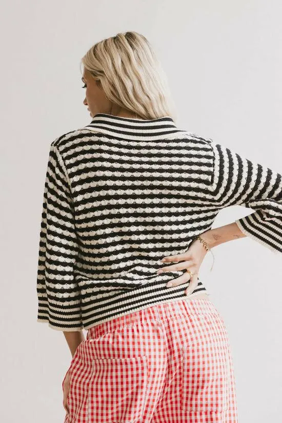 Bohme Mason Collared Sweater In Black Black Women Sweaters